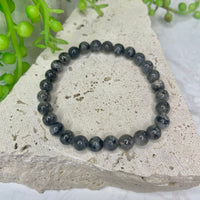 Larvikite Bead Bracelet