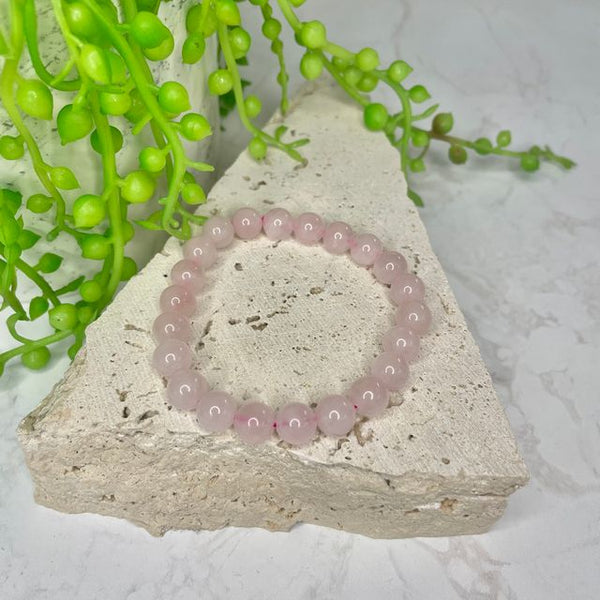 Rose Quartz Bead Bracelet