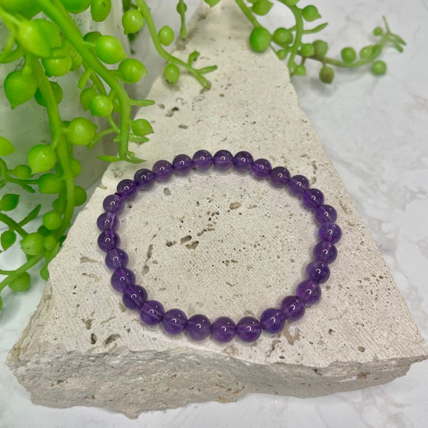 Amethyst Bead Bracelet