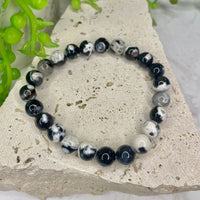 Orca Agate Bead Bracelet
