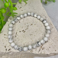Howlite Bead Bracelet