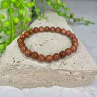 Goldstone Bead Bracelet