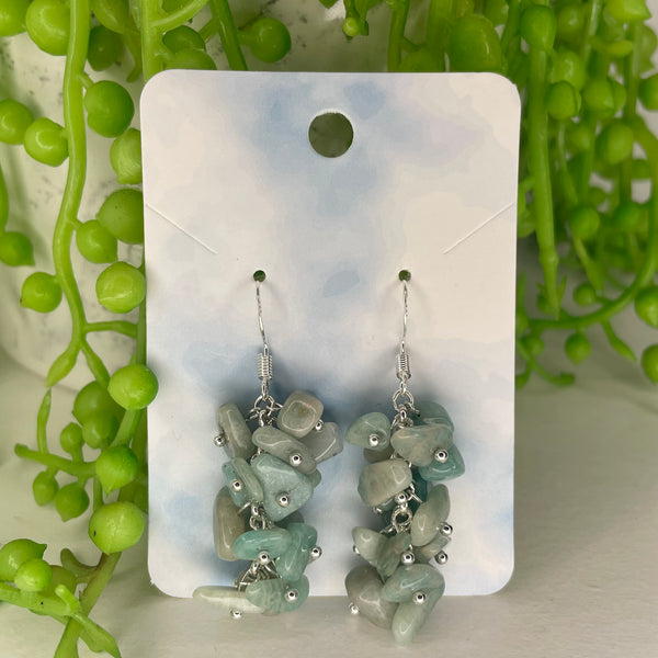Amazonite Chip Earrings