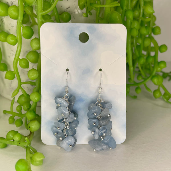 Aquamarine Chip Earrings
