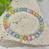 Selenite Bead Bracelet (Dyed)