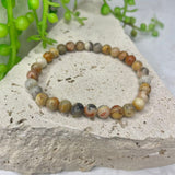 Crazy Lace Agate Bead Bracelet