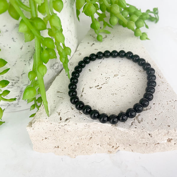 Obsidian bead store bracelet