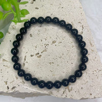 Black Obsidian Bead Bracelet