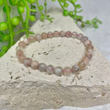 Flower Agate Bead Bracelet