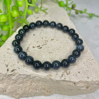 Tigers Eye - Blue Bead Bracelet