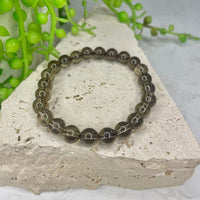 Smoky Quartz Bead Bracelet