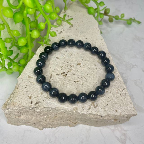 Tigers Eye - Blue Bead Bracelet