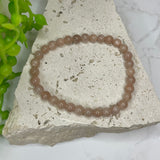 Sunstone Bead Bracelet