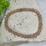 Sunstone Bead Bracelet