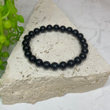 Black Tourmaline Bead Bracelet