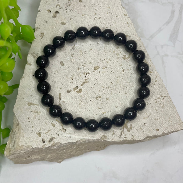 Black Tourmaline Bead Bracelet