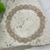 Pink Moonstone Bead Bracelet