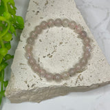 Pink Moonstone Bead Bracelet