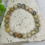 Crazy Lace Agate Bead Bracelet