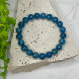Blue Apatite Bead Bracelet