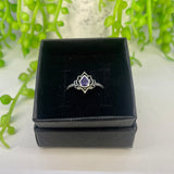 Purple Lotus SS Ring