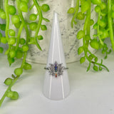 Rainbow Chakra Lotus SS Ring