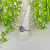 Rainbow Chakra Lotus SS Ring