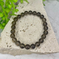 Smoky Quartz Bead Bracelet