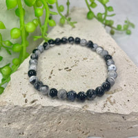 Orca Agate Bead Bracelet
