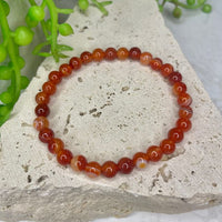 Carnelian Bead Bracelet