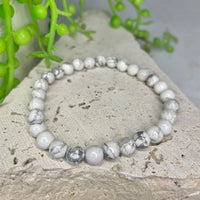 Howlite Bead Bracelet