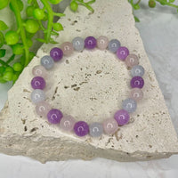 Amethyst/Aquamarine/Rose Quartz Bead Bracelet
