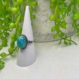 Amazonite SS Ring