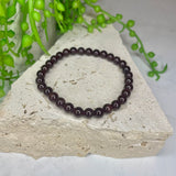 Garnet Bead Bracelet