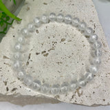 Selenite Bead Bracelet