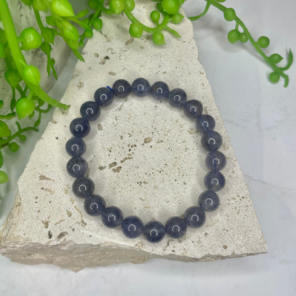Iolite Bead Bracelet