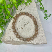 Black Moonstone Bead Bracelet