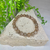 Black Moonstone Bead Bracelet