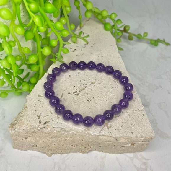 Amethyst Bead Bracelet