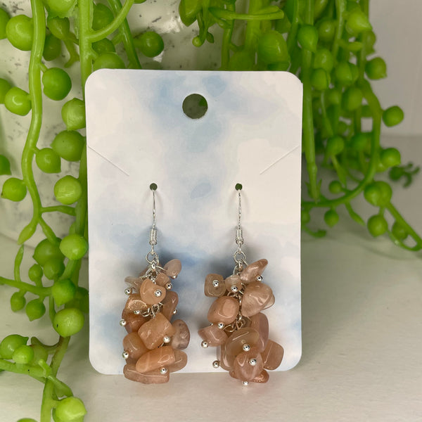 Sunstone Chip Earrings