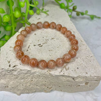 Fire Quartz Bead Bracelet