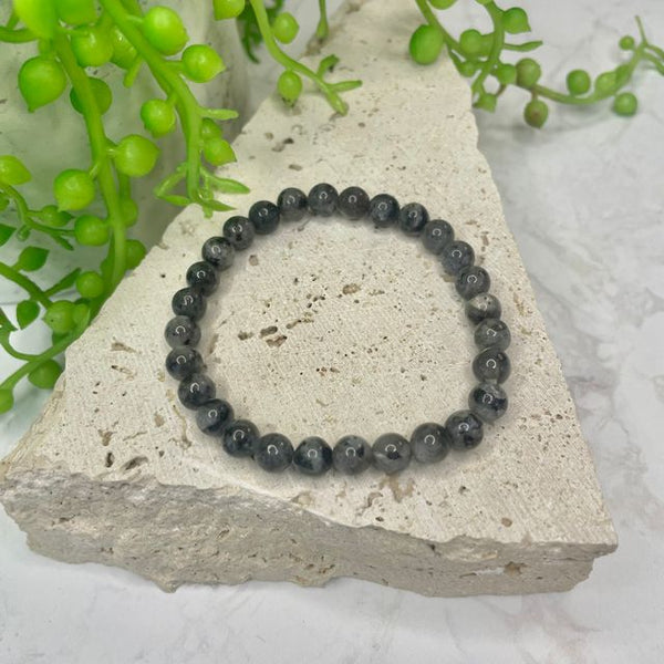 Larvikite Bead Bracelet