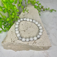 Howlite Bead Bracelet