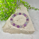 Amethyst/Aquamarine/Rose Quartz Bead Bracelet