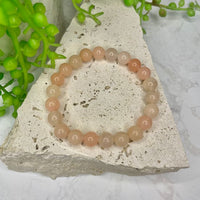 Peach Aventurine Bead Bracelet