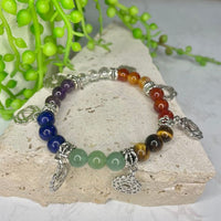 Chakra Charm Bead Bracelet