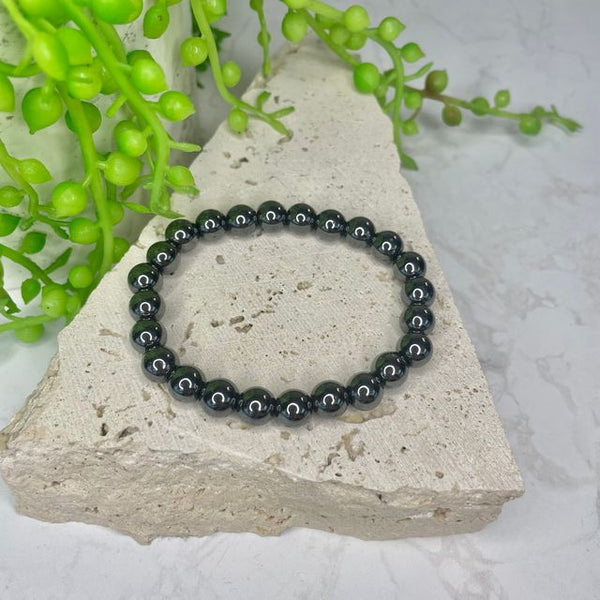 Hematite Bead Bracelet