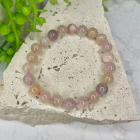 Flower Agate Bead Bracelet
