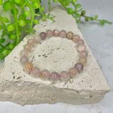 Flower Agate Bead Bracelet