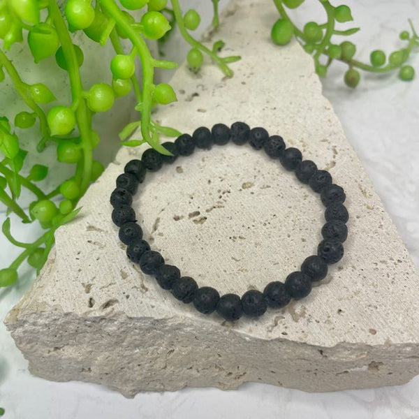 Lava Stone Bead Bracelet